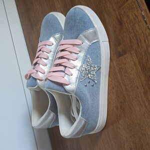 Corky light denim sneakers